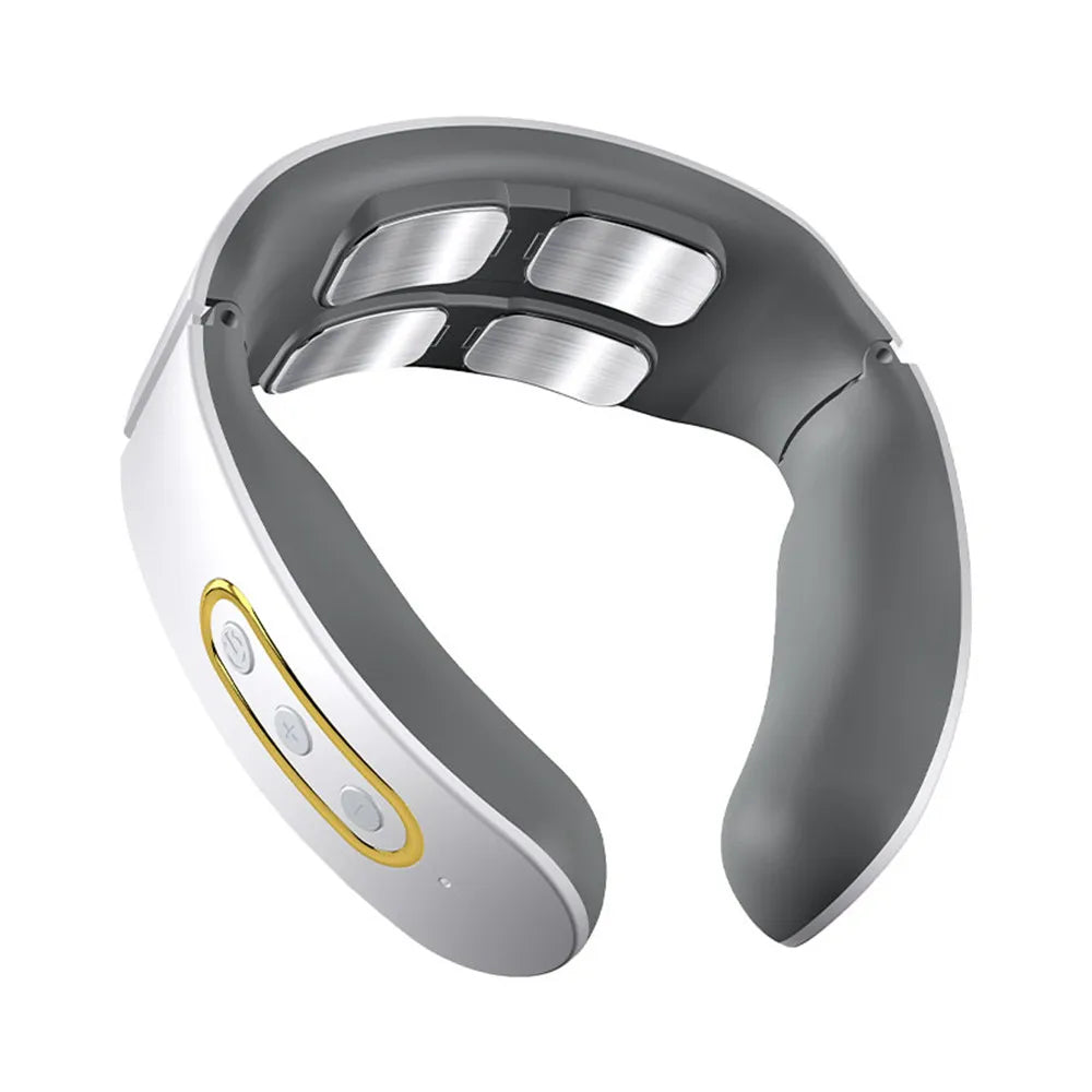 Masajeador Cervical Eléctrico con Calor – Alivio Inmediato del Dolor de Cuello y Hombros