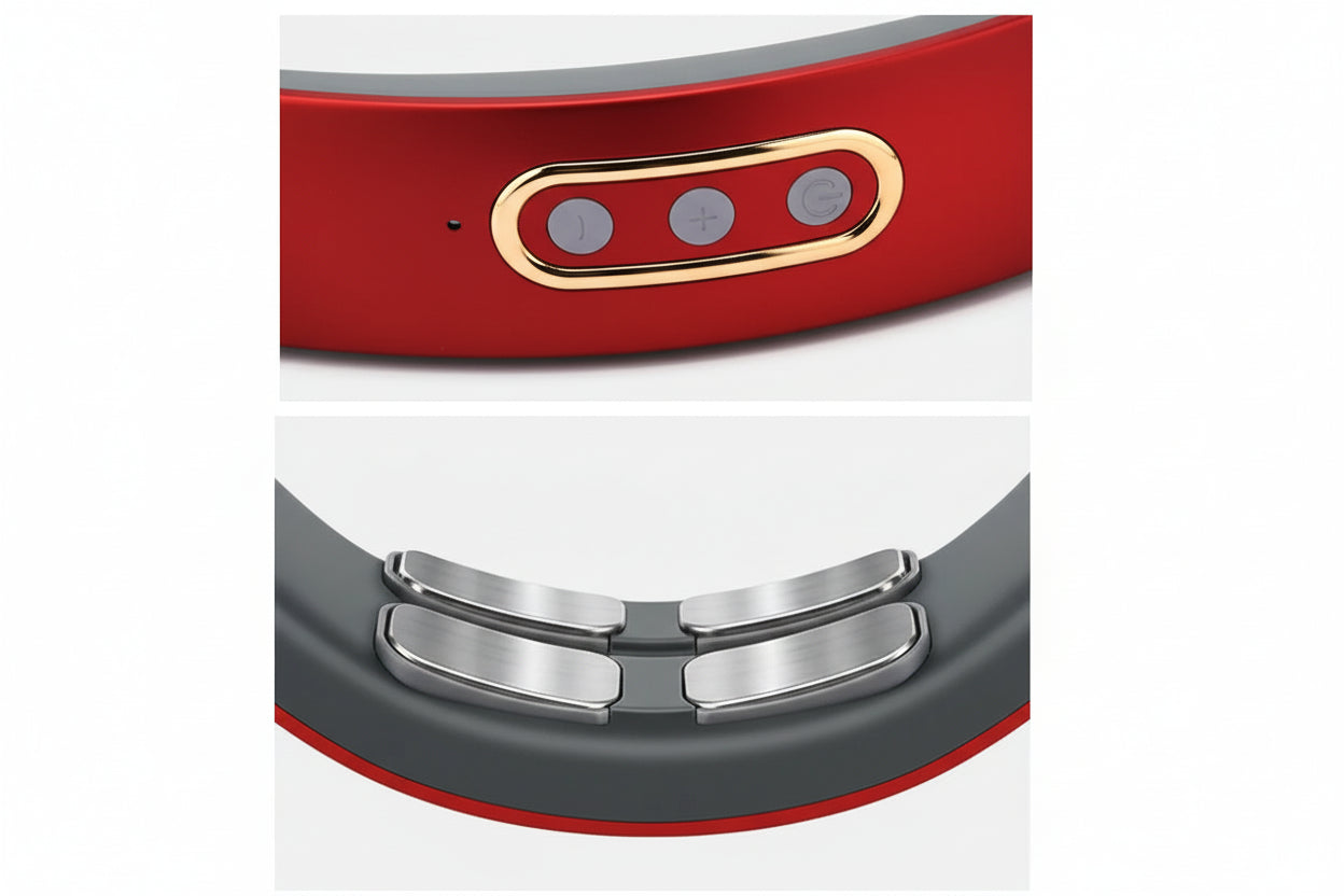 Masajeador Cervical Eléctrico con Calor – Alivio Inmediato del Dolor de Cuello y Hombros