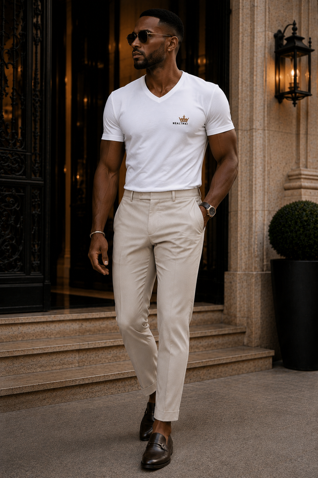Camiseta Cuello en V Unisex | Básico Premium para Cada Día