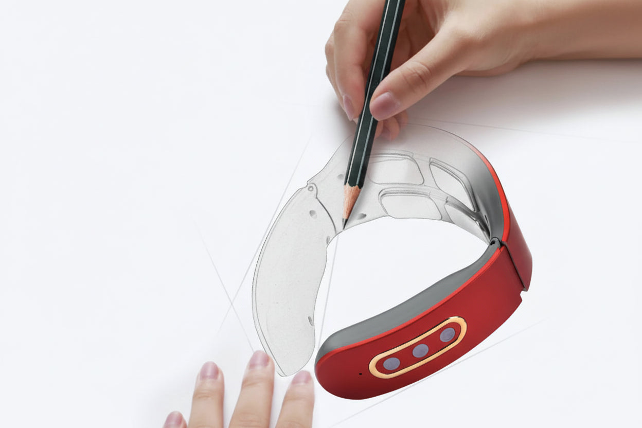 Masajeador Cervical Eléctrico con Calor – Alivio Inmediato del Dolor de Cuello y Hombros