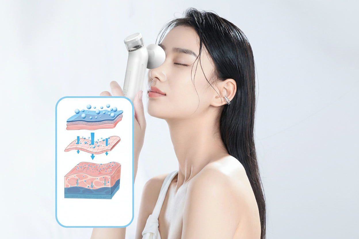 Masajeador y Vaporizador de Ojos Frío/Calor – Alivia Fatiga, Ojos Secos e Hidrata